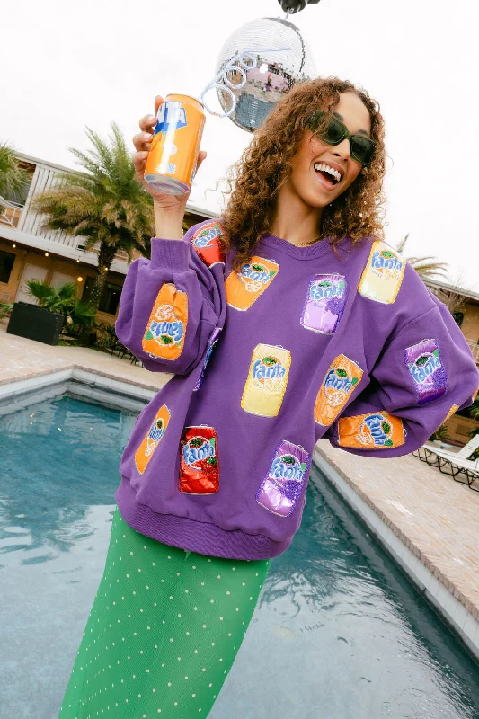 Purple Scattered Multi Fanta™ Can Sweatshirt