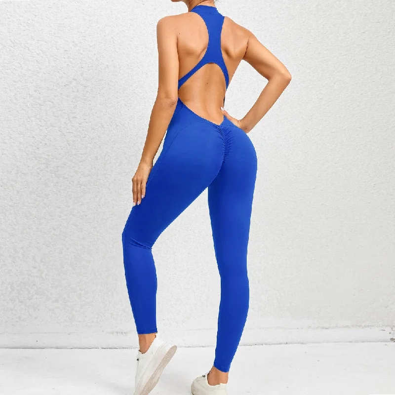 Allure Long Jumpsuit - Royal Blue